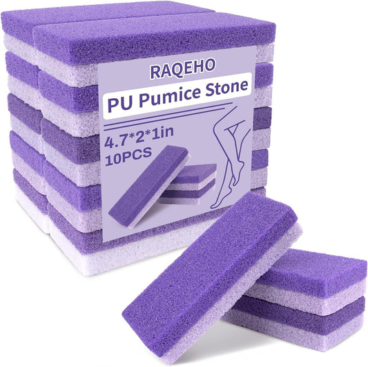 10 Pumice Stone for Feet - 4.7"x2"x1" Double Side Foot Pumice Stone