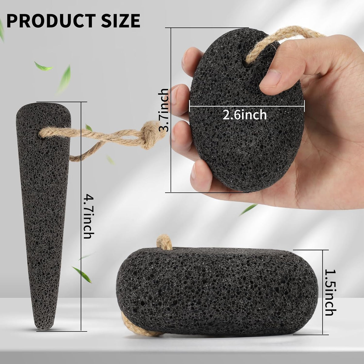 4 PCS Natural Volcanic Pumice Stone for Feet to Remove Dead Skin