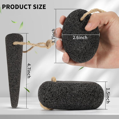 4 PCS Natural Volcanic Pumice Stone for Feet to Remove Dead Skin