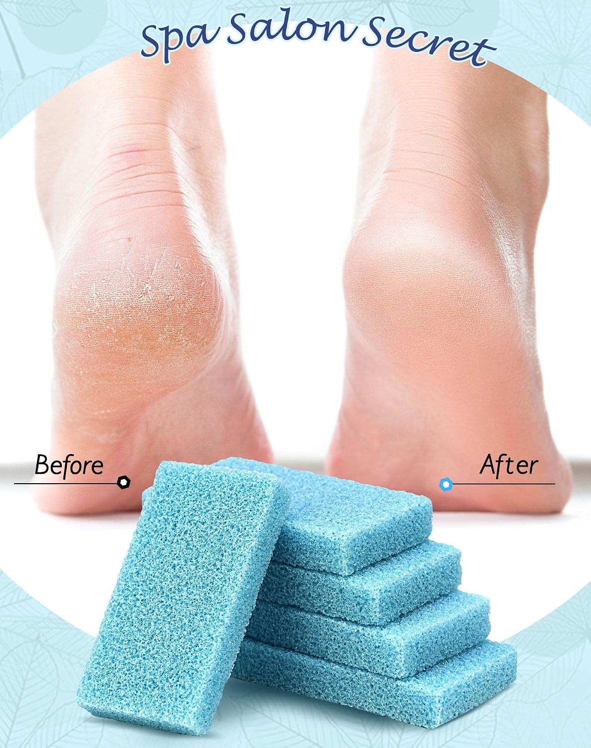 Maryton Disposable Foot Scrubber Pedicure Pumice Stone for Feet, 40PCS