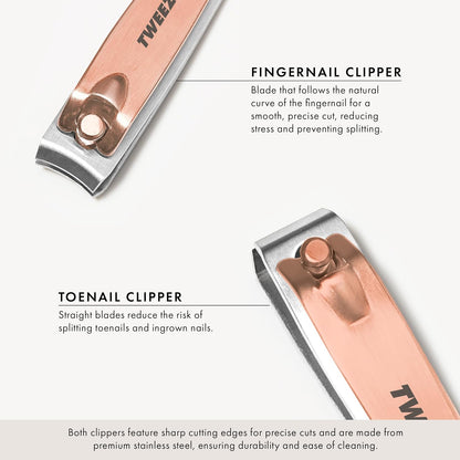 Tweezerman Combo Clipper Set Rose Gold