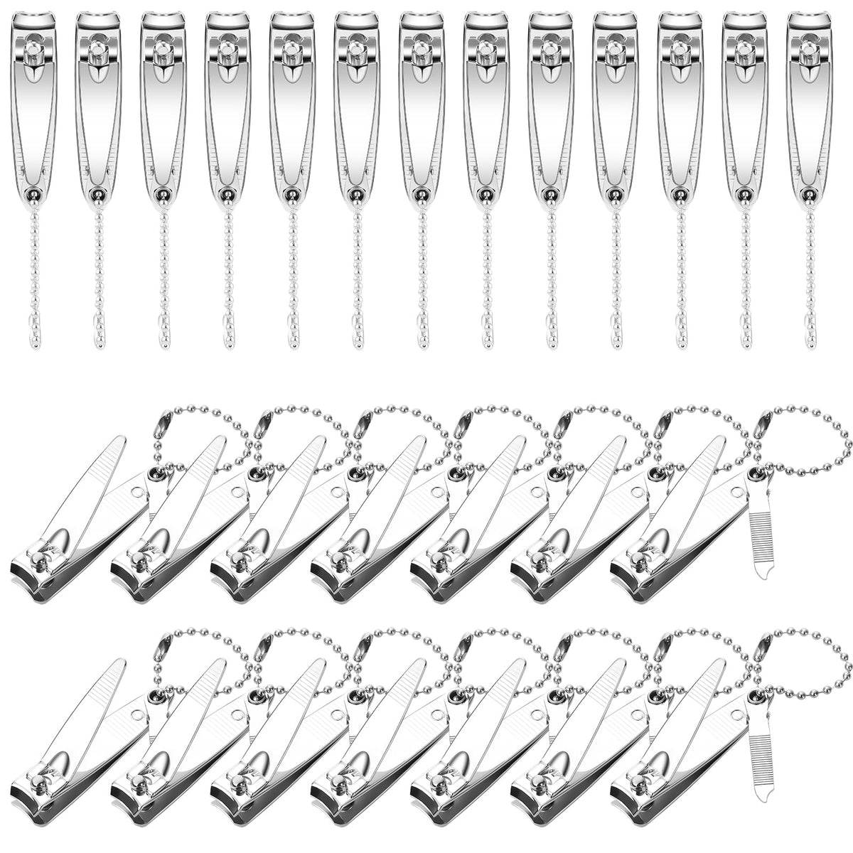 Mudder 28 Pcs Fingernail Nail Clippers Set Bulk, Simple Style