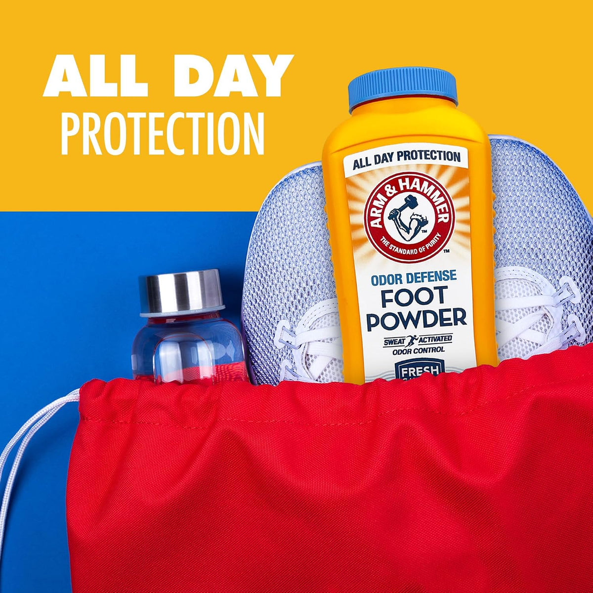 Arm & Hammer Odor Defense Foot Powder for Shoes & Feet, 7 oz, 3 Pack