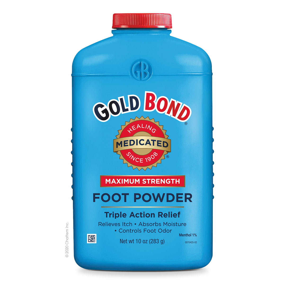 Gold Bond Medicated Foot Powder, Talc Free, 10 oz, Odor Control