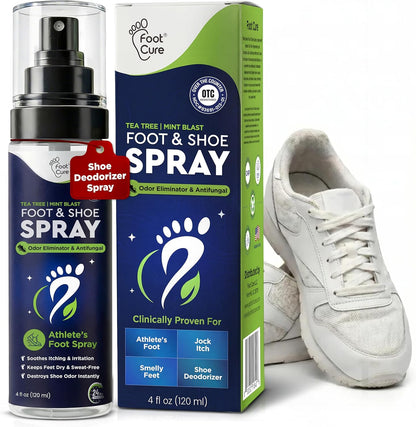 Shoe Deodorizer, Foot Odor Spray, Tea Tree | Mint Odor Eliminator - 120ml
