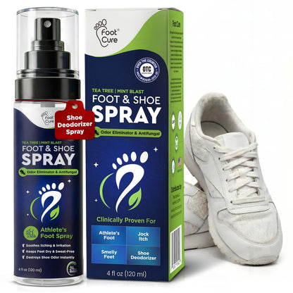 Shoe Deodorizer, Foot Odor Spray, Tea Tree | Mint Odor Eliminator - 120ml