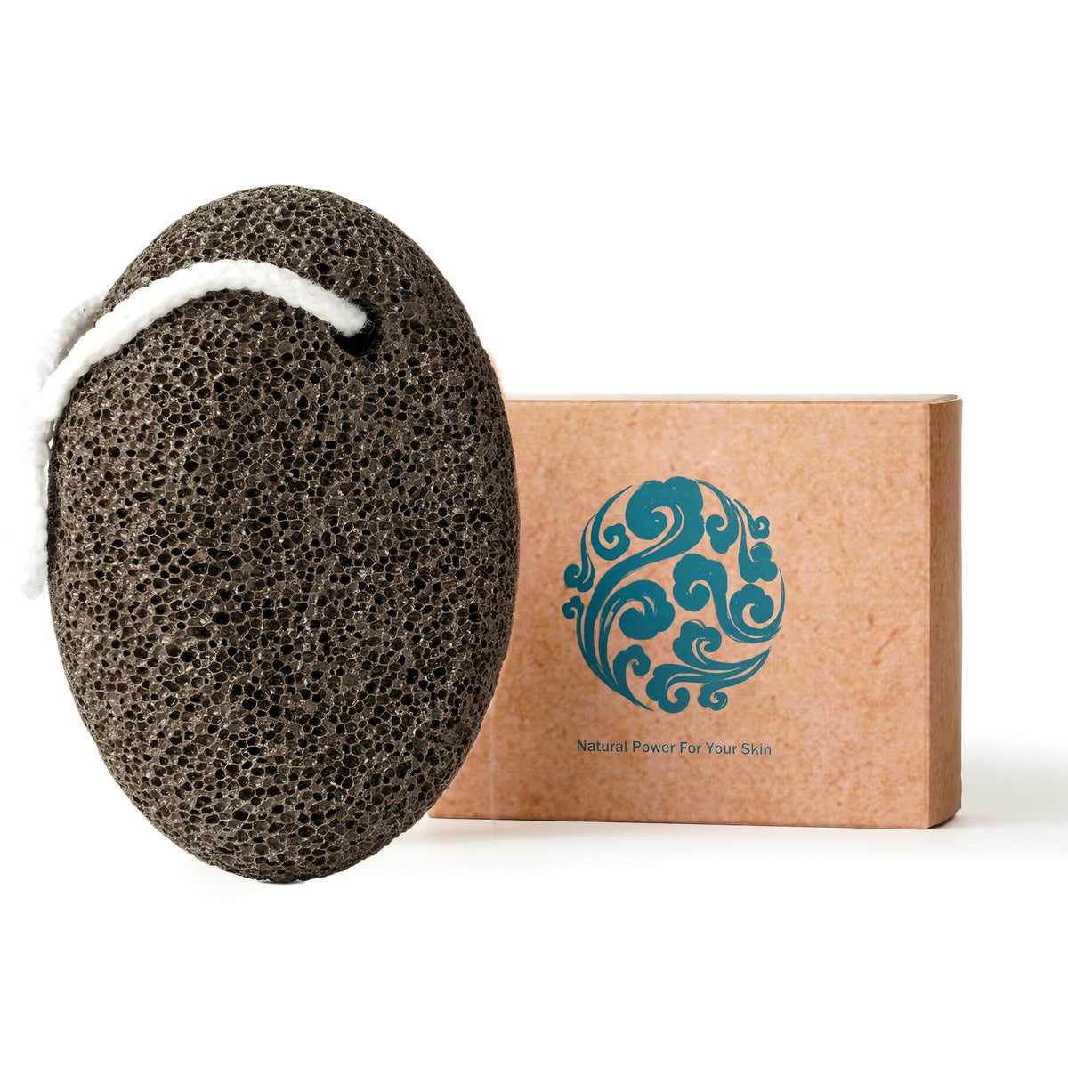 Extra Thick Pumice Stone for Feet and Hands – Ergonomic, Durable Natural Foot File – Gray, 3.9x2.8x1.6 in – Ideal for Cracked Heel Treatment,Callus Remover for feet&Dead Skin Exfoliation