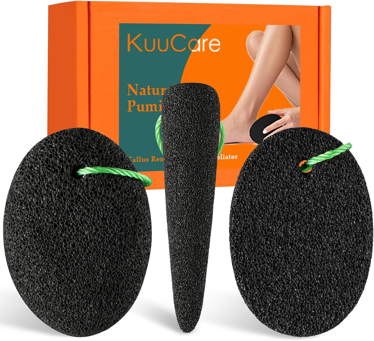 Pumice Stone for Feet, 3 Pack Natural Earth Lava Foot Callus Remover