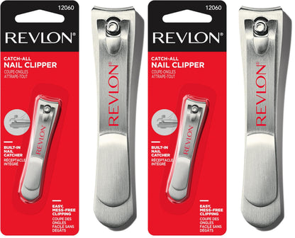 Revlon Catch-All Nail Clipper, Silver, 1 Count